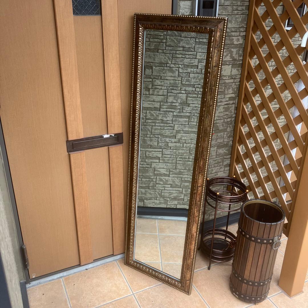 イタリア製 アンティーク 壁掛け 鏡 ウォールミラー