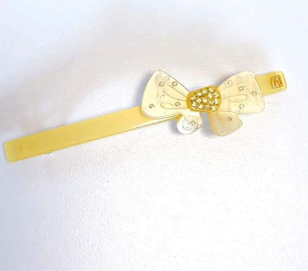 アレクサンドルドゥパリ　ロングバレッタ　黄色　バタフライ　ビジュー　蝶　イエロー