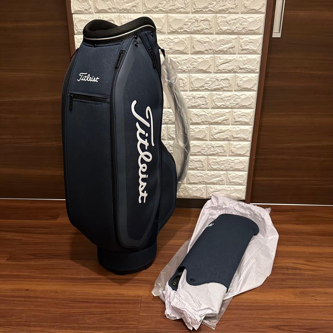未使用 タイトリスト シンプルアスリート キャディバッグ CB191 ネイビー