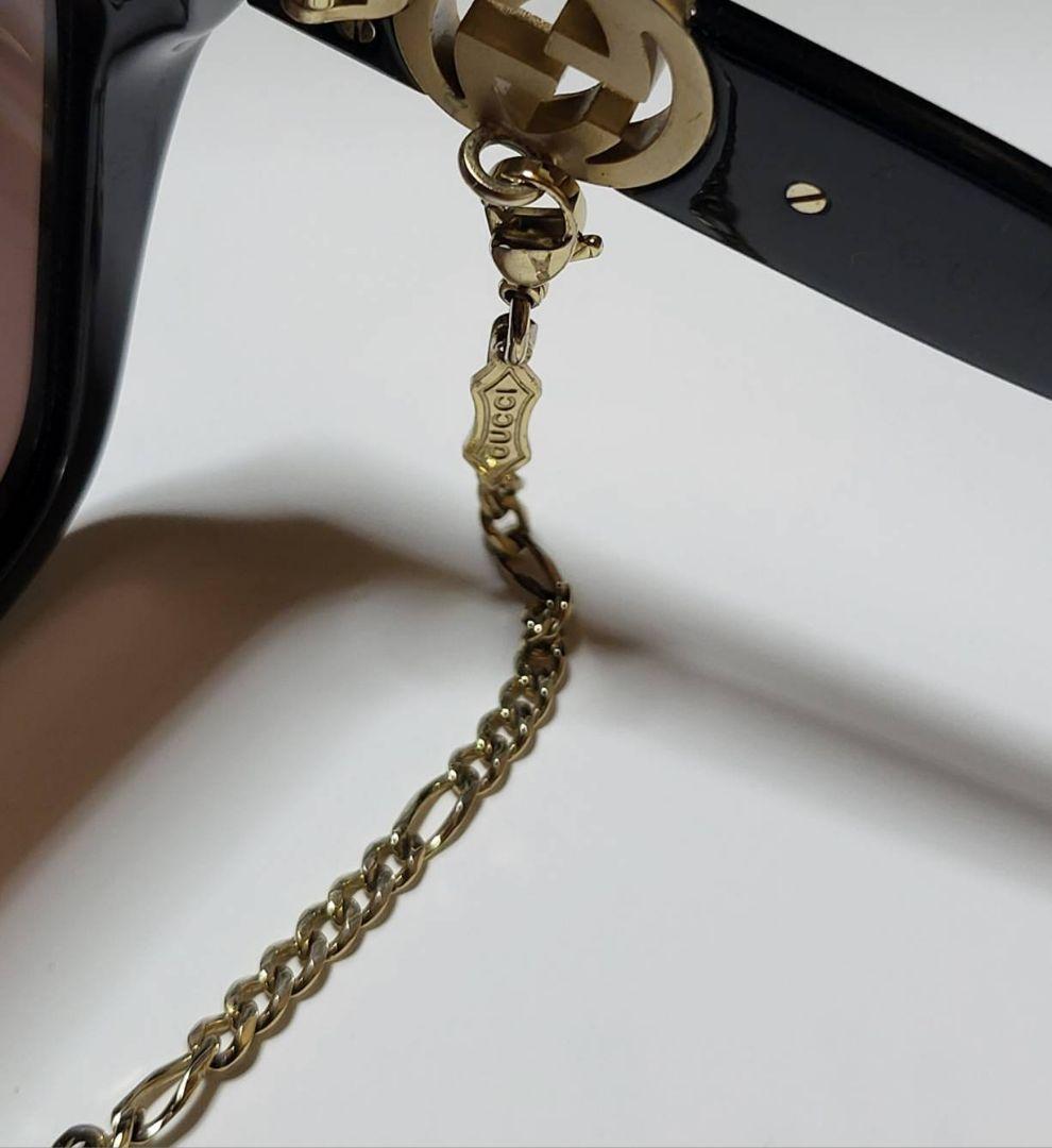 jan◆GUCCI◆インターロッキングロゴ付　サングラス　チェーン付き