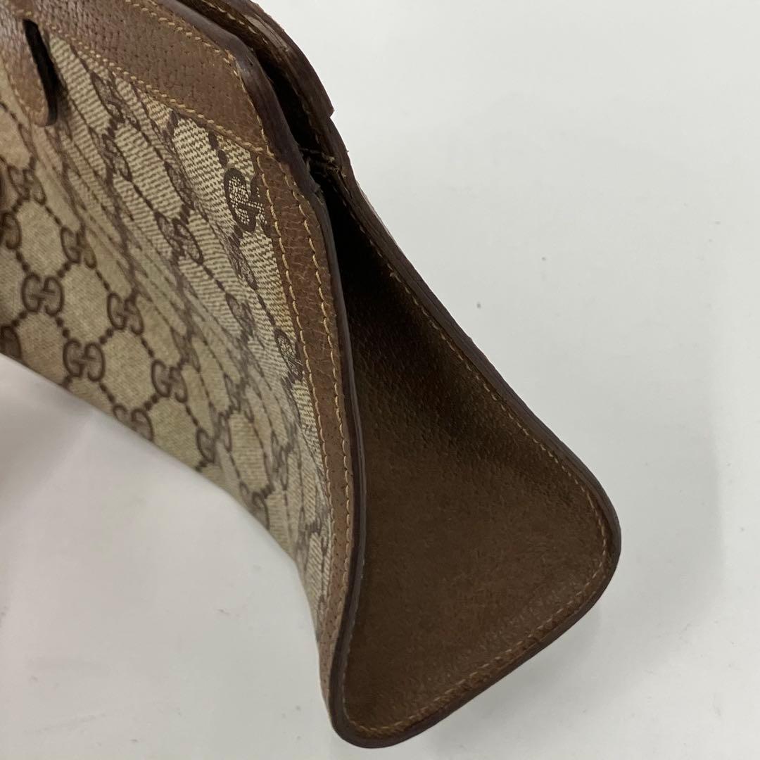 1*す様 オールドGUCCI シェリーライン GGキャンバスクラッチバッグ ミニ