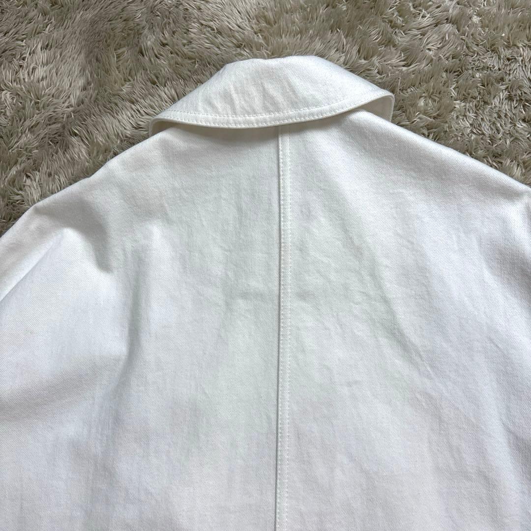 トラディショナル ウェザーウェア◆ マートンデニム　ステンカラーコート　白
