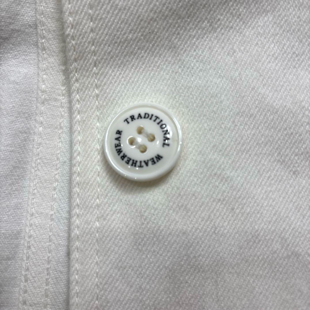 トラディショナル ウェザーウェア◆ マートンデニム　ステンカラーコート　白