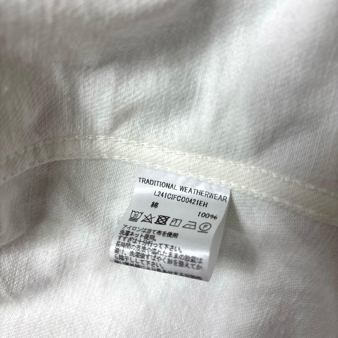 トラディショナル ウェザーウェア◆ マートンデニム　ステンカラーコート　白