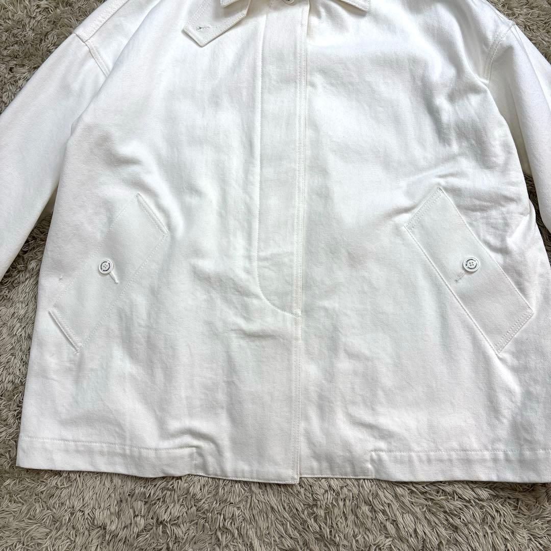 トラディショナル ウェザーウェア◆ マートンデニム　ステンカラーコート　白