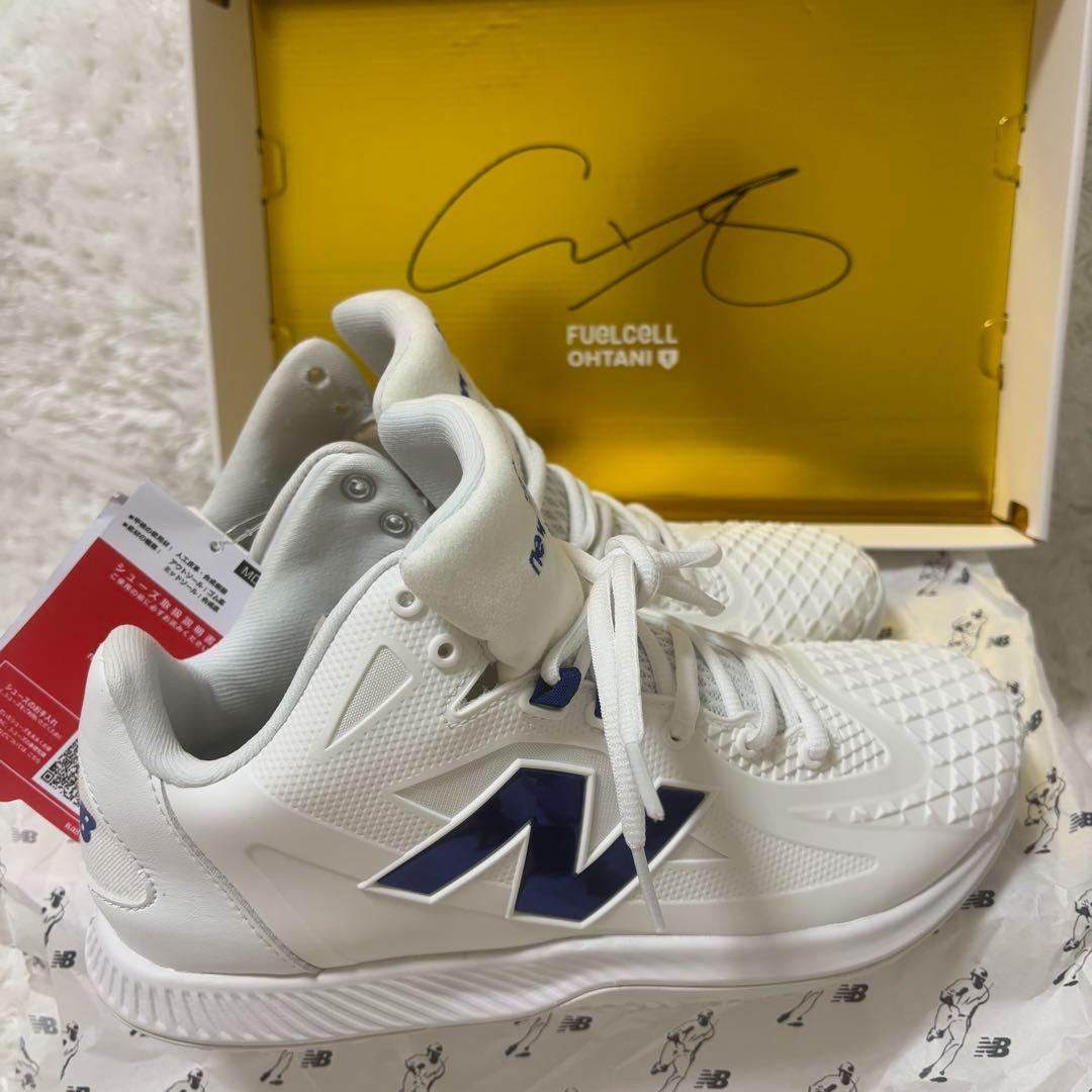 【新品未使用】ニューバランス 大谷翔平モデル　SO1 白×ドジャーブルー