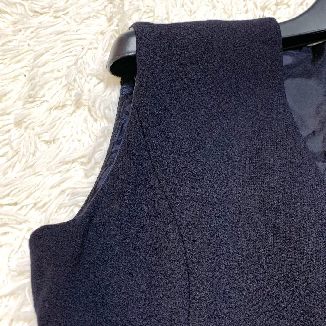 美品✨希少サイズ フォクシー FOXEY Vバロン ウール ワンピース 42