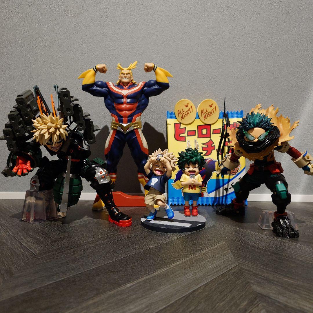 一番くじA賞デク、B賞勝己、D賞幼少期の2人 グランディスタオールマイト おまけ