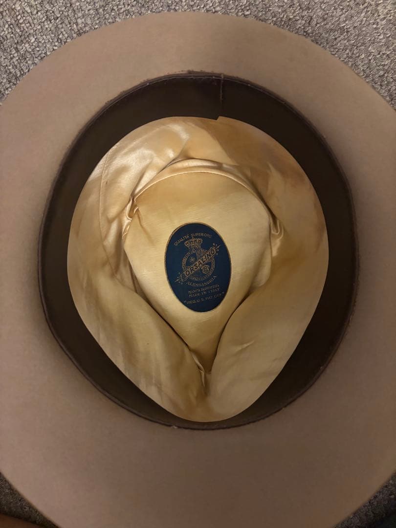 40s Borsalino ボルサリーノ　ハット　59.5cm