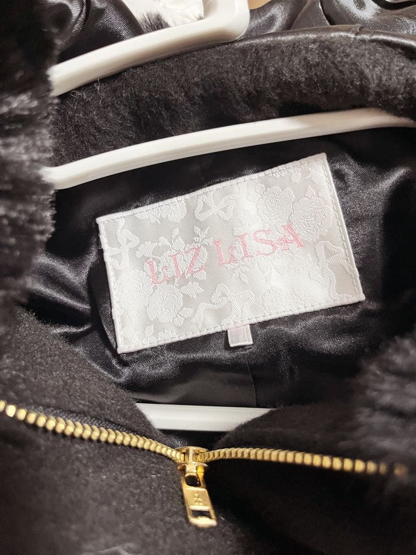 LIZLISA ビジューリボンショートフードコート