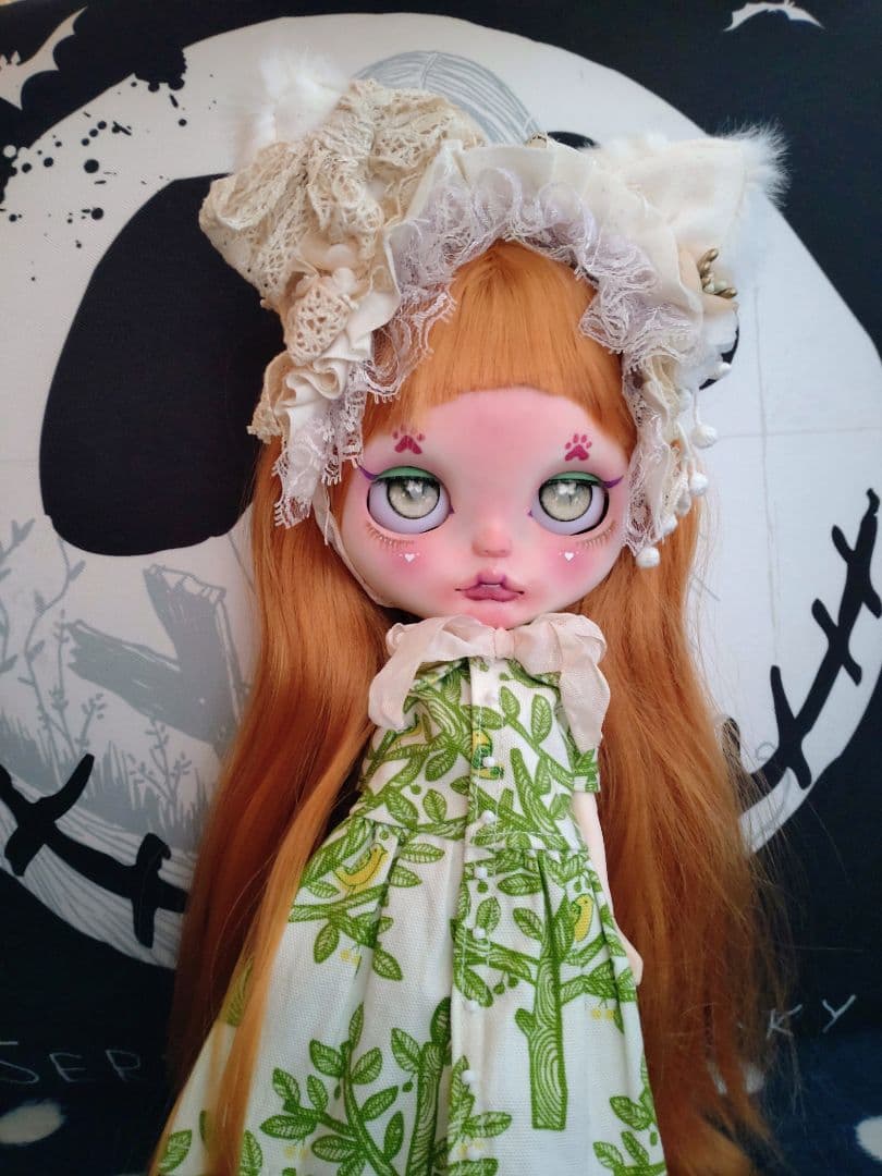 カスタムアイシードール小狐フェイスアウトフィット付き