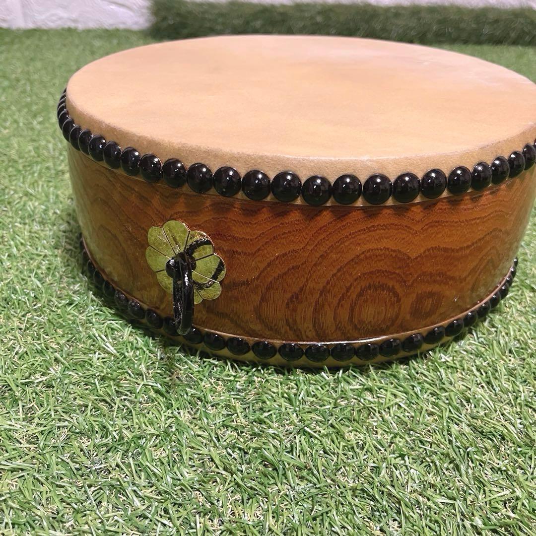 平胴太鼓 平太鼓 くり抜き 伝統芸能 お祭り 応援 和太鼓 和楽器 バチ付き