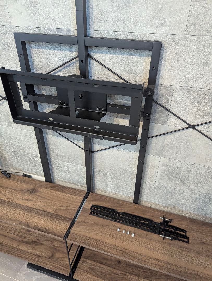 ニトリ 突っ張り壁面収納 Nポルダ テレビユニットセット【追加パーツ多数】