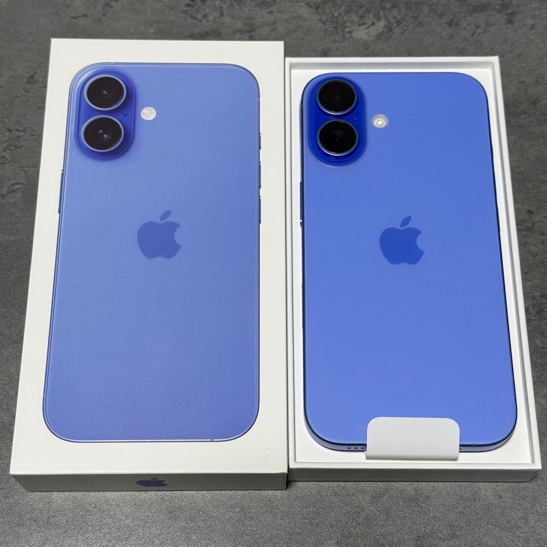 【美品】iPhone16 ウルトラマリン 128GB SIMフリー