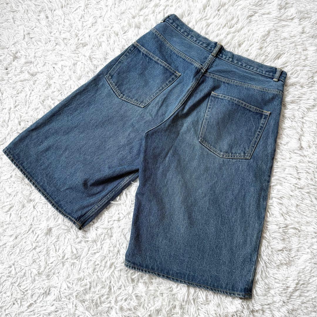 【入手困難✨】オーラリー ハードツイストデニム5ポケットパンツ ショーツ 4