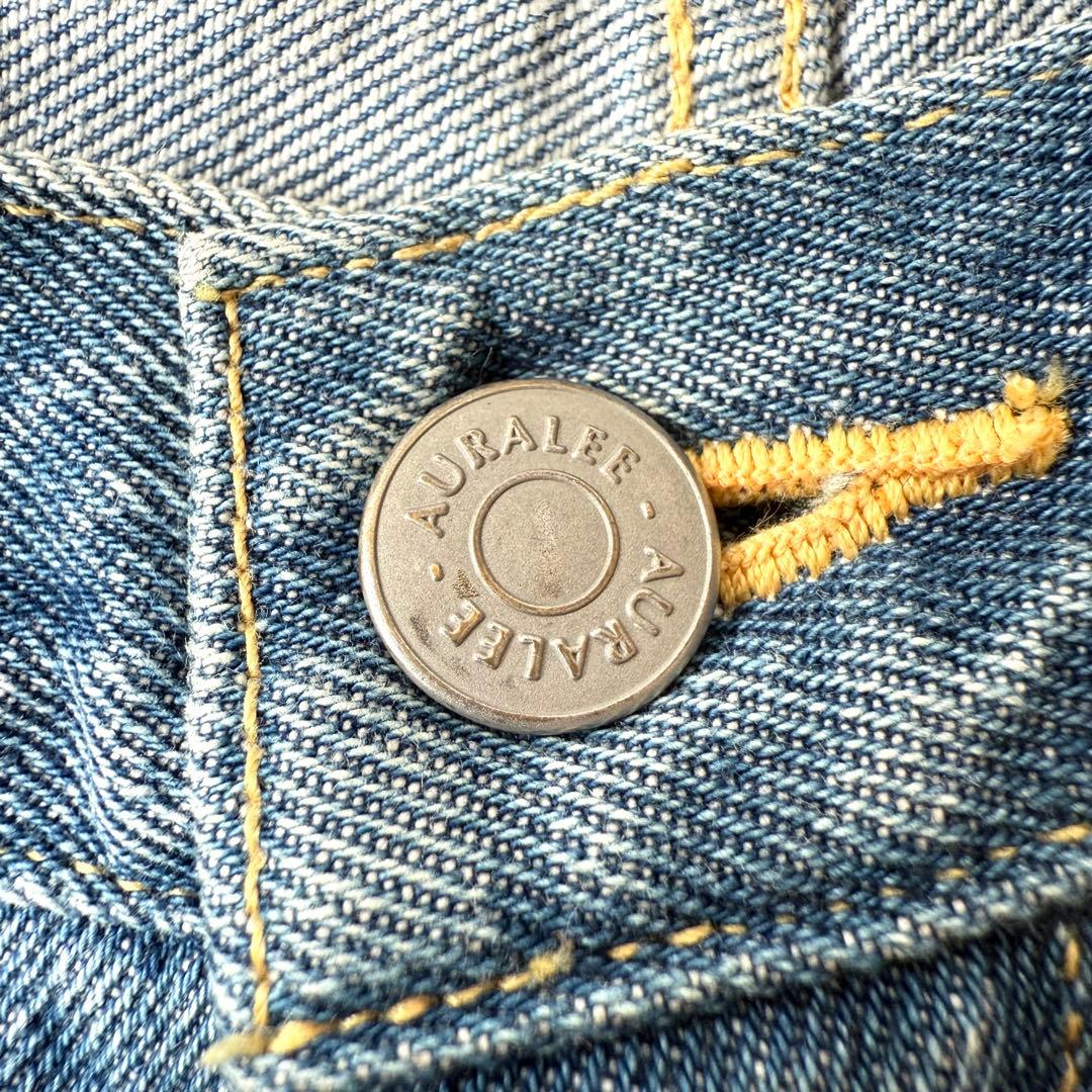【入手困難✨】オーラリー ハードツイストデニム5ポケットパンツ ショーツ 4