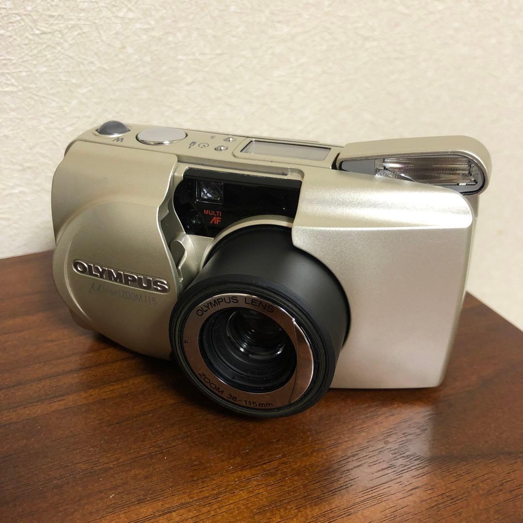 美品 OLYMPUS μ ZOOM 115 電池付 コンパクトフィルムカメラ