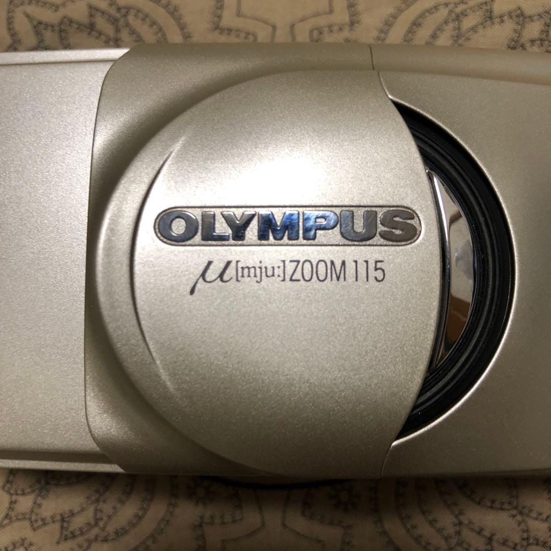 美品 OLYMPUS μ ZOOM 115 電池付 コンパクトフィルムカメラ