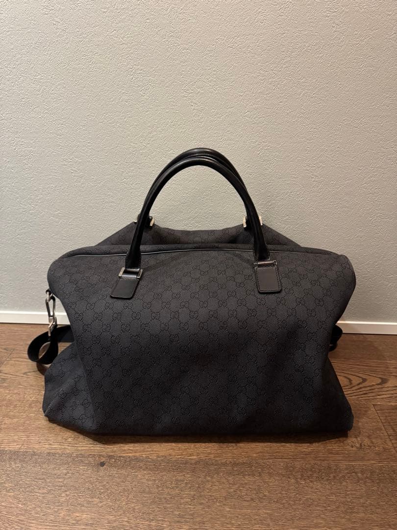 GUCCI GGデニム ボストンバッグ 190629ブラック