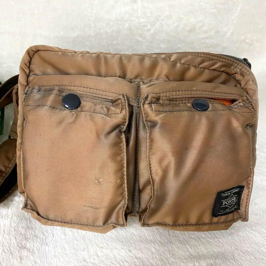 ロ*ン様 希少　ポーター　タンカー　ショルダーバッグ　2層　ピンクゴールド　PO