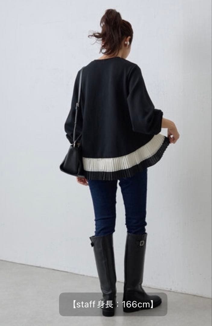 ビアズリー beardsleyスソプリーツプルオーバー