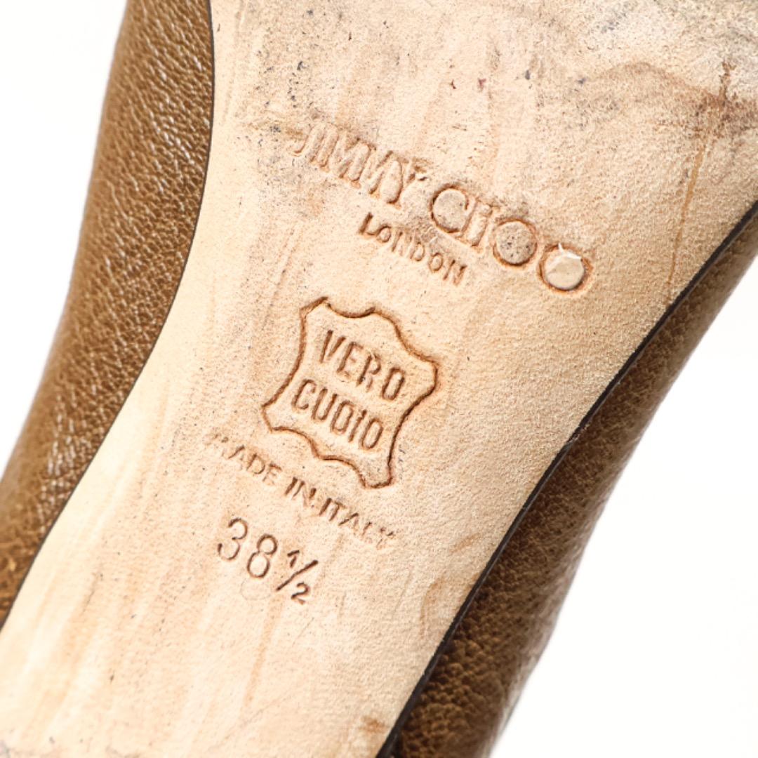 H5393-h1◾️ジミーチュウ　サイドシャーリングロングブーツ　保存袋付