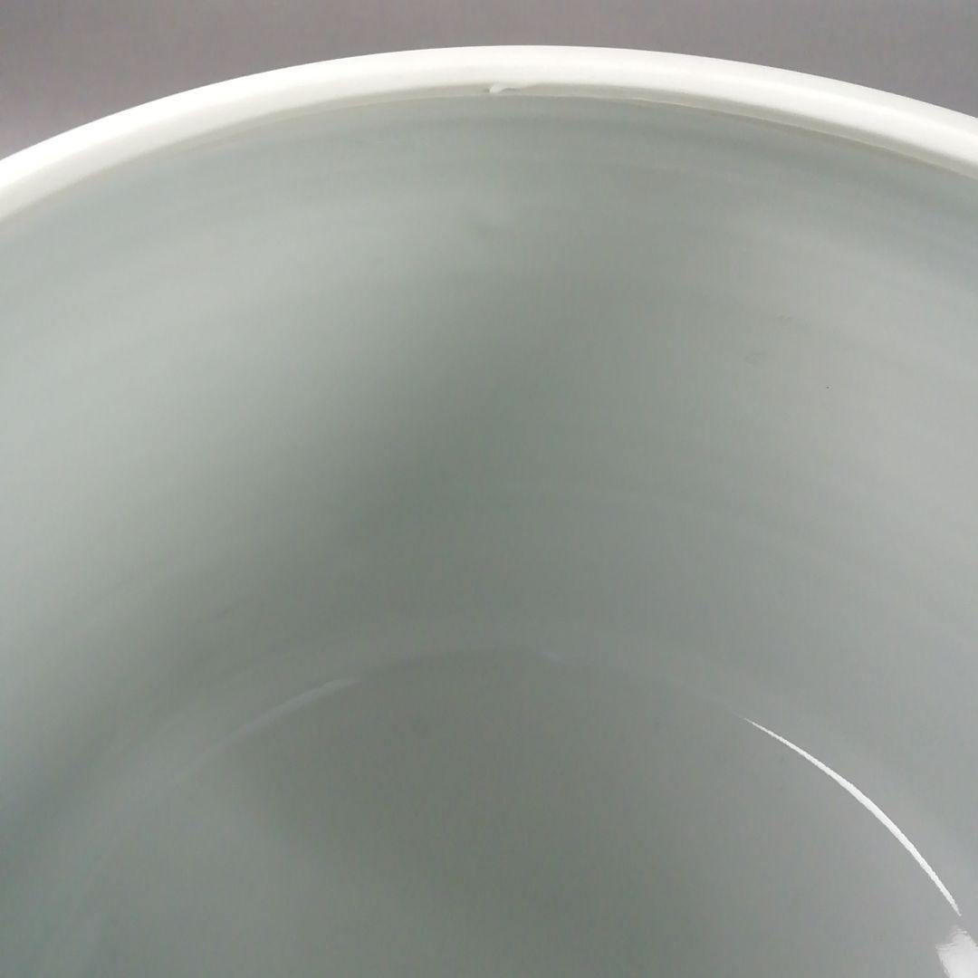 Ｔ８６２　水指　『染付　芋頭』『橋本龍岳 造』　共箱　茶道具