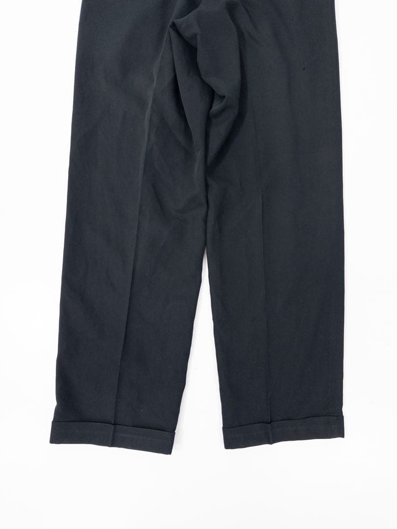 90s 3タックレーヨンワイドスラックス タックパンツ ヴィンテージ古着