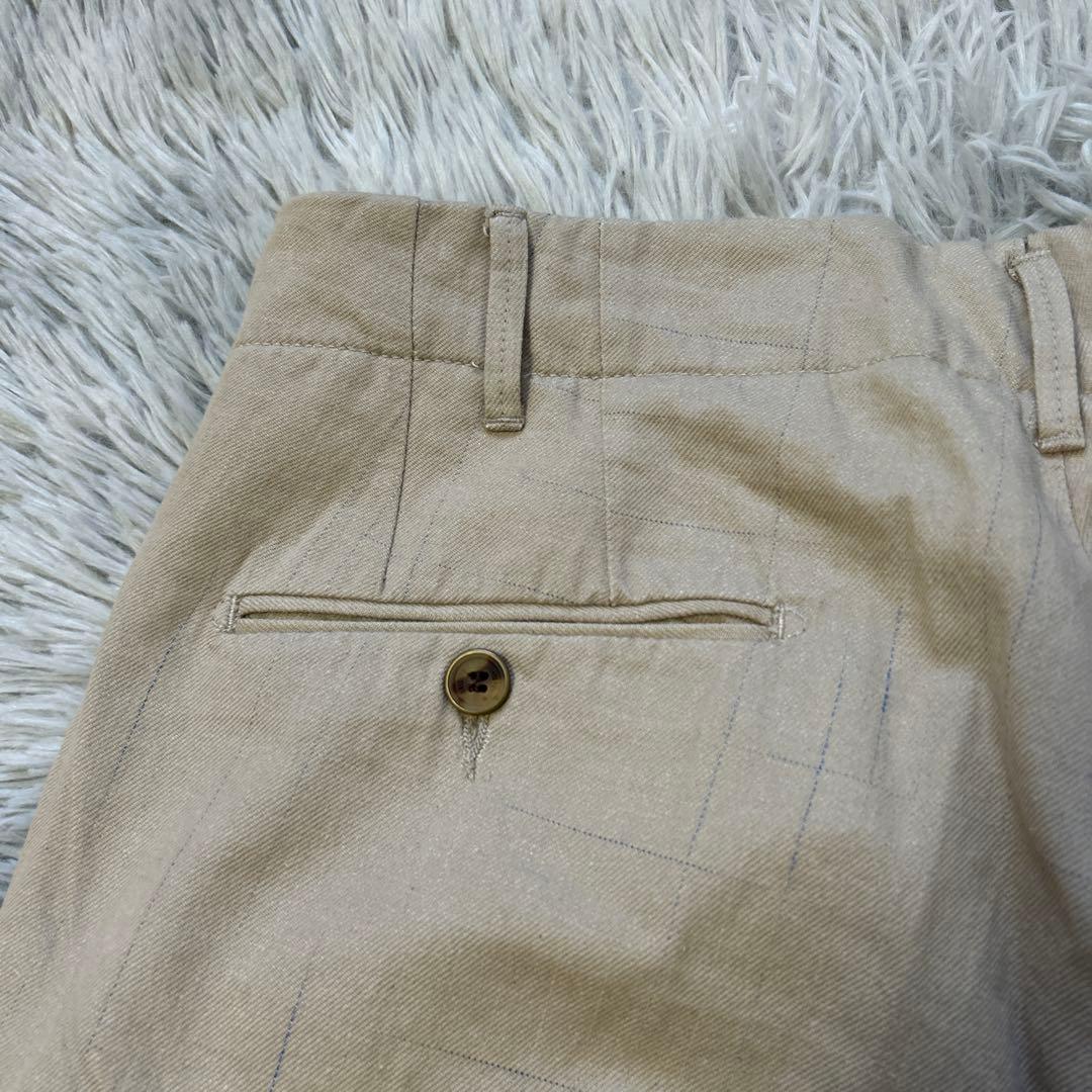 【新品】BRIGLIA 1949 ストライプ スラックス チノパン 48サイズ