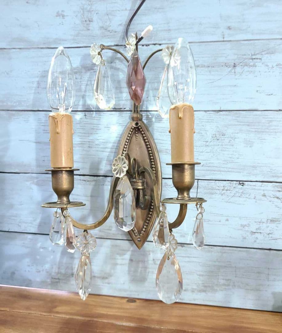 フランスヴィンテージ ウォールランプ 壁付け ブラケット キャンドル K8 2