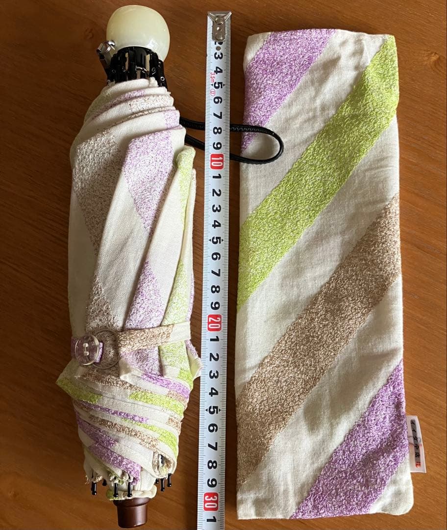 イイダ傘店　日傘　バーバー　折りたたみ カバー付き