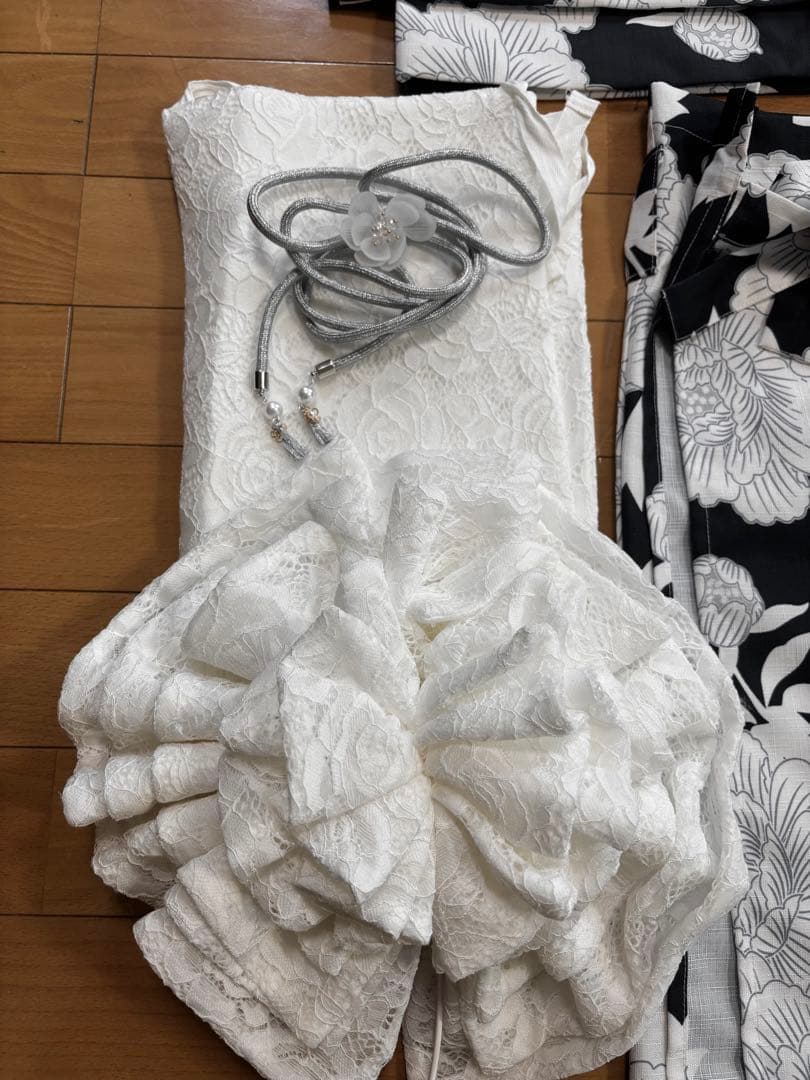 セパレート浴衣 / 浴衣+作り帯+飾り帯+草履+巾着セット