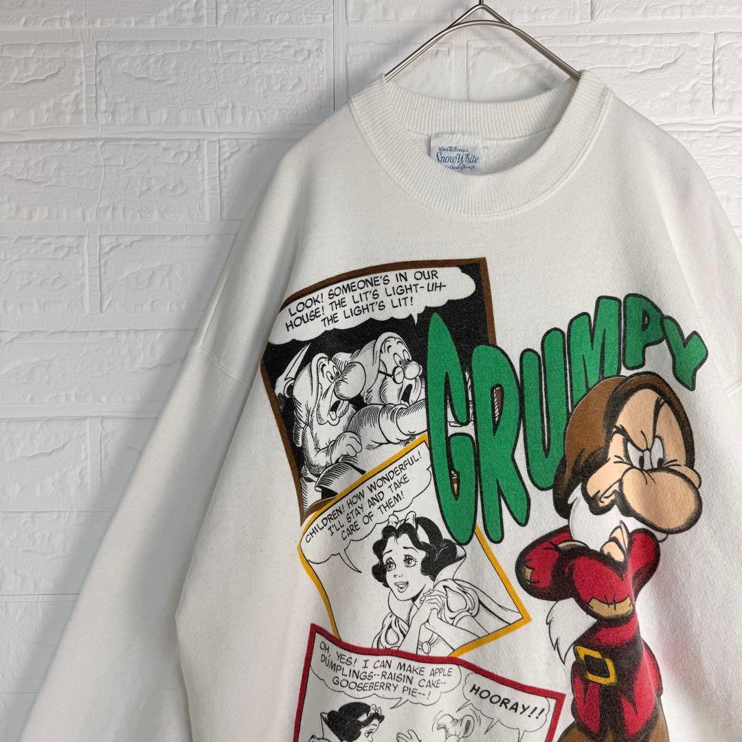 【希少】 DISNEY ビンテージ 七人の小人 白雪姫 スウェット トレーナー
