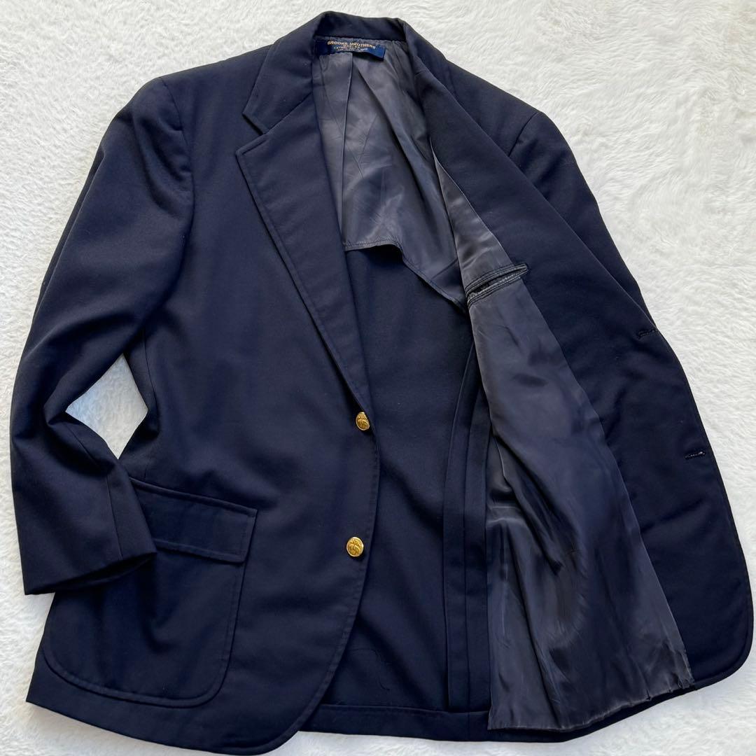 MAKERS ブルックスブラザーズ 米国製 紺ブレ テーラード GF 金ボタン