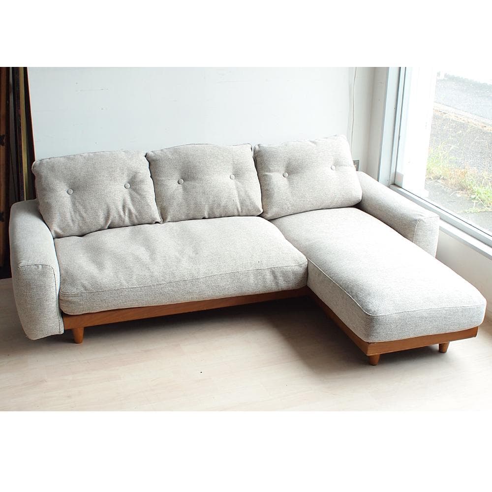 ウニコ/unico ベサン/BETHAN 3人掛け カウチソファ ZR24034