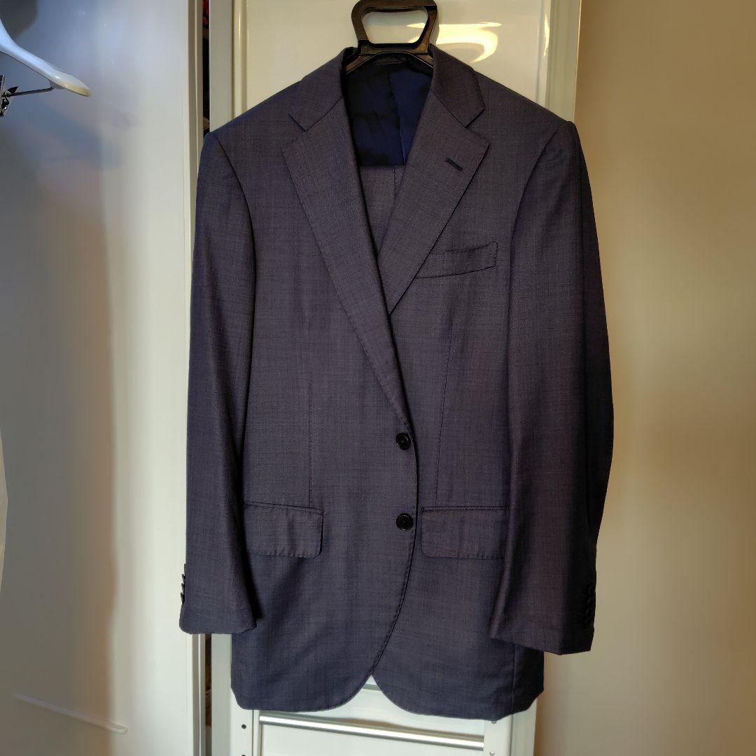 ゼニア トゥモローランド ブルーグレースーツ サイズ46