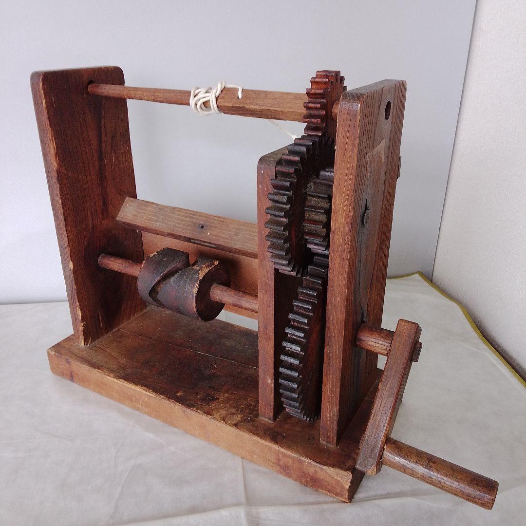 木製 座車(大枠用) アンティーク 木製機械装置 昭和 レトロ 骨董