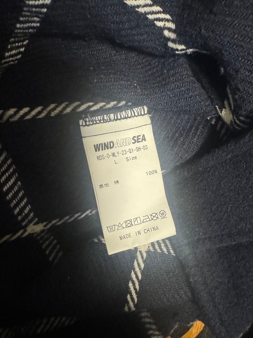 WINDANDSEA ミリタリー チェックシャツ