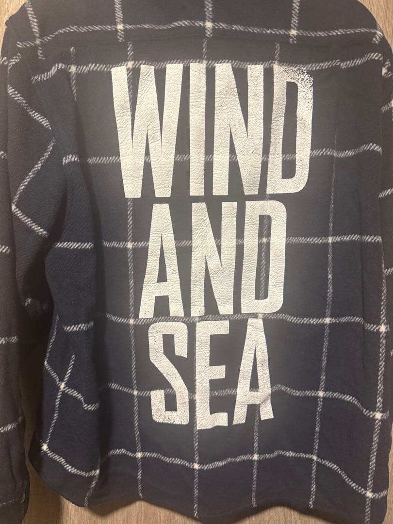 WINDANDSEA ミリタリー チェックシャツ