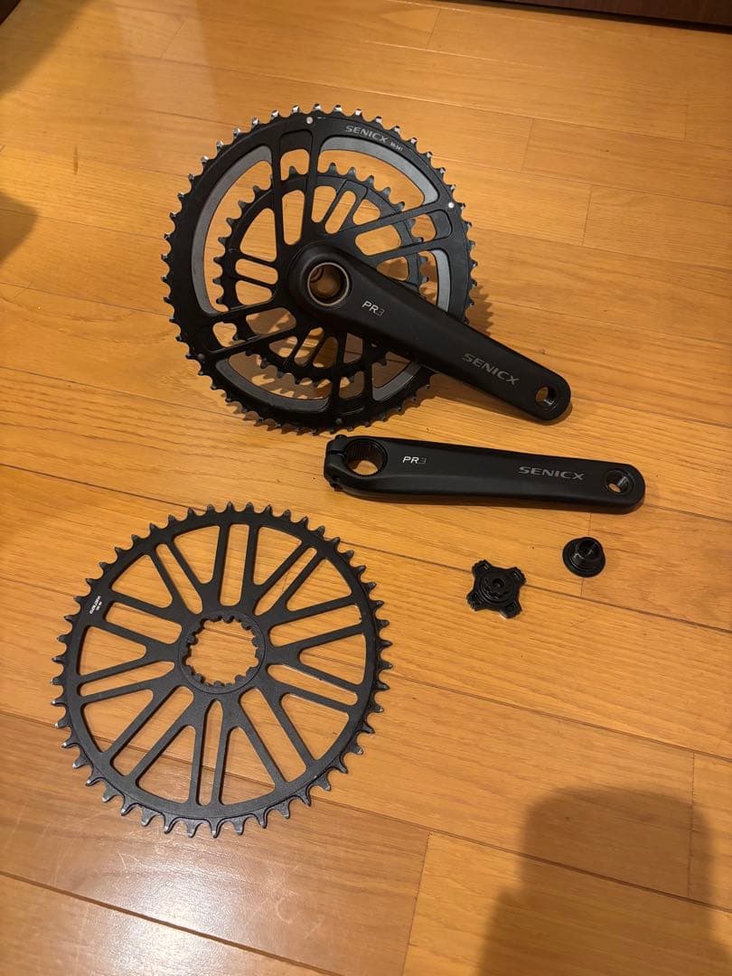 SENICX PR3 軽量アルミクランクセット 165mm 50-34T 48T