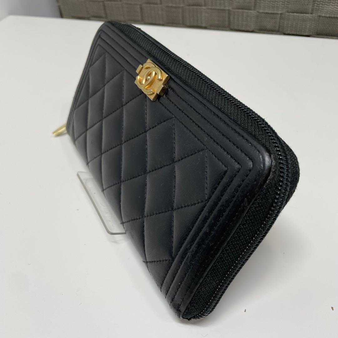a*☆様 CHANEL ボーイシャネル 長財布 ゴールド金具