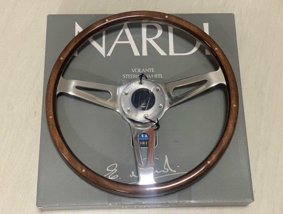 新品　社外ウッドステアリング　36.5Φ ヴィンテージ