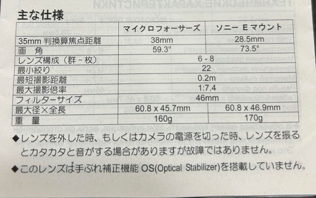 ☆美品　一眼レンズ　SIGMA 19mm F2.8 DN