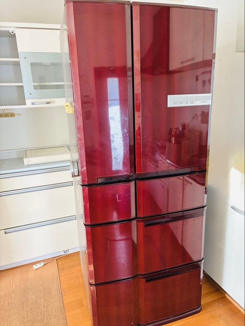 三菱 電気冷凍庫 冷蔵庫 565L 6ドア MR-G57N-R 動作品　製氷