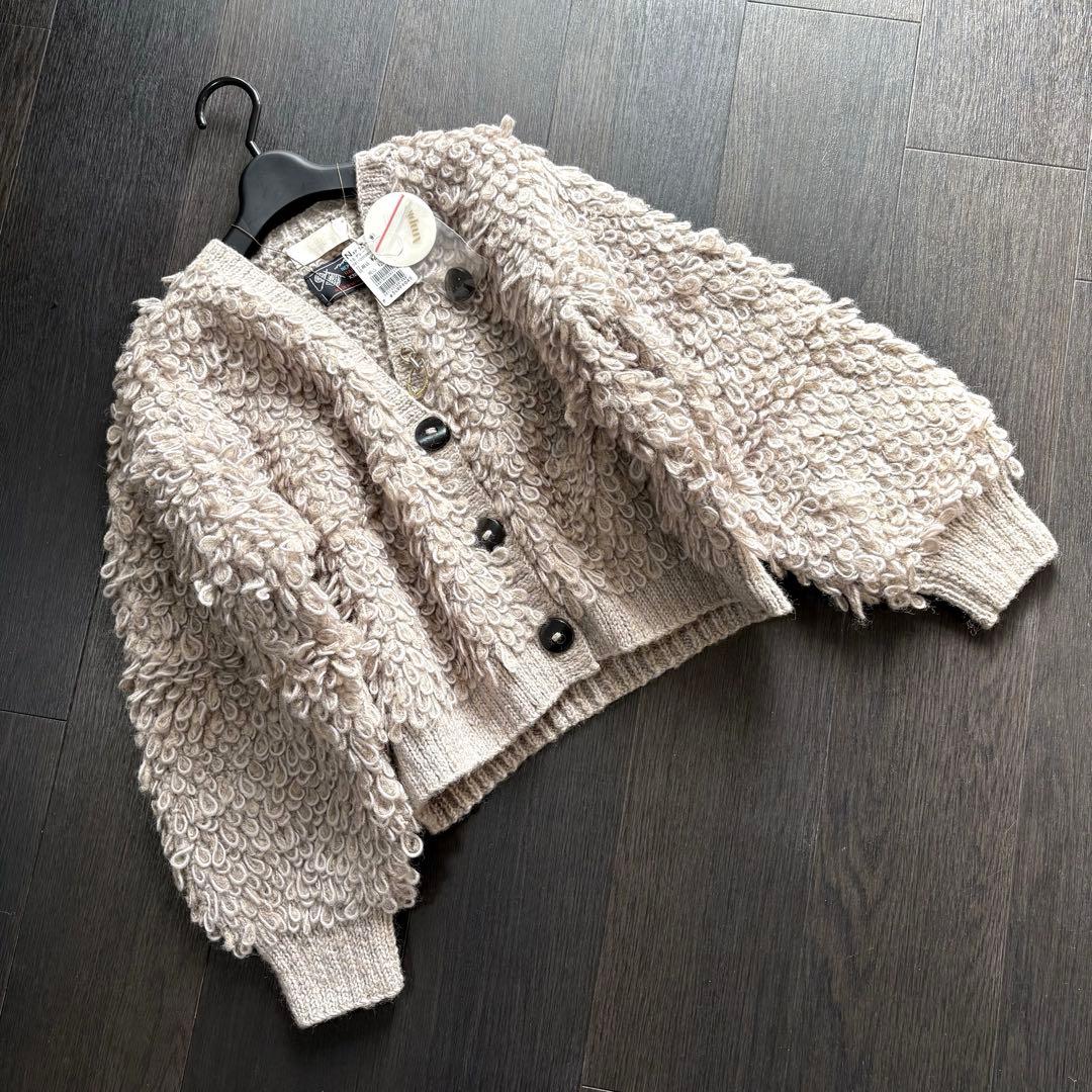 新品スコットクラブ　Ample ウール100% 厚手ニットアウター　ヤマダヤ