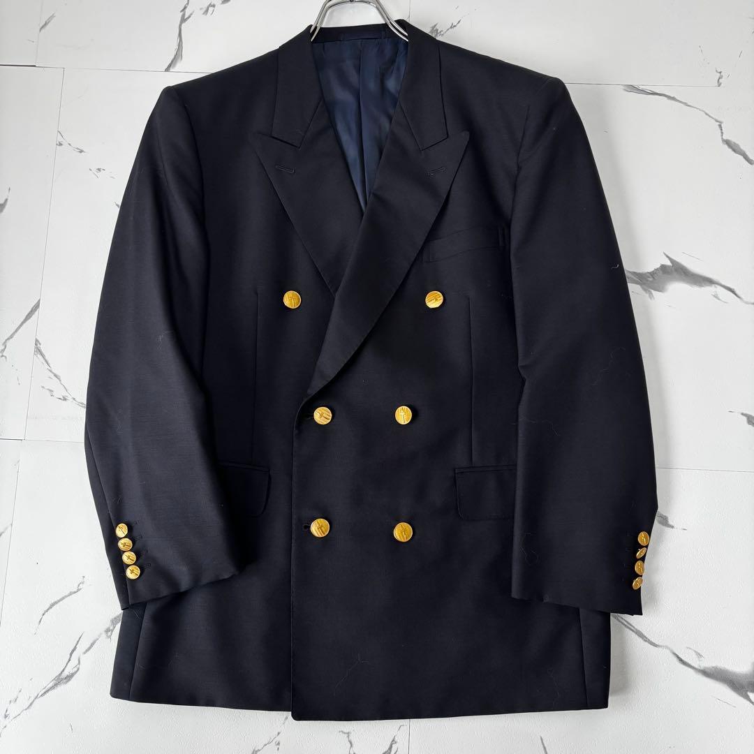GIEVES&HAWKES✨ダブルブレスト　紺ブレ　金ボタン　刻印　Lジャケット