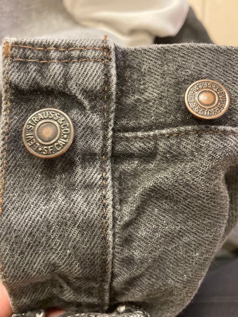 80s USA製 Levi’s 501 先染めブラックW36L30 1989年製