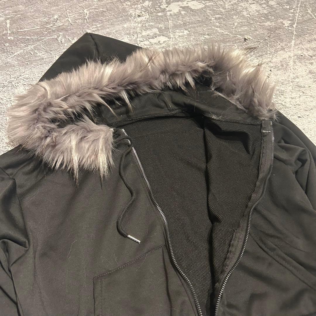 archive - 短丈 Far zip up hoodie - grunge