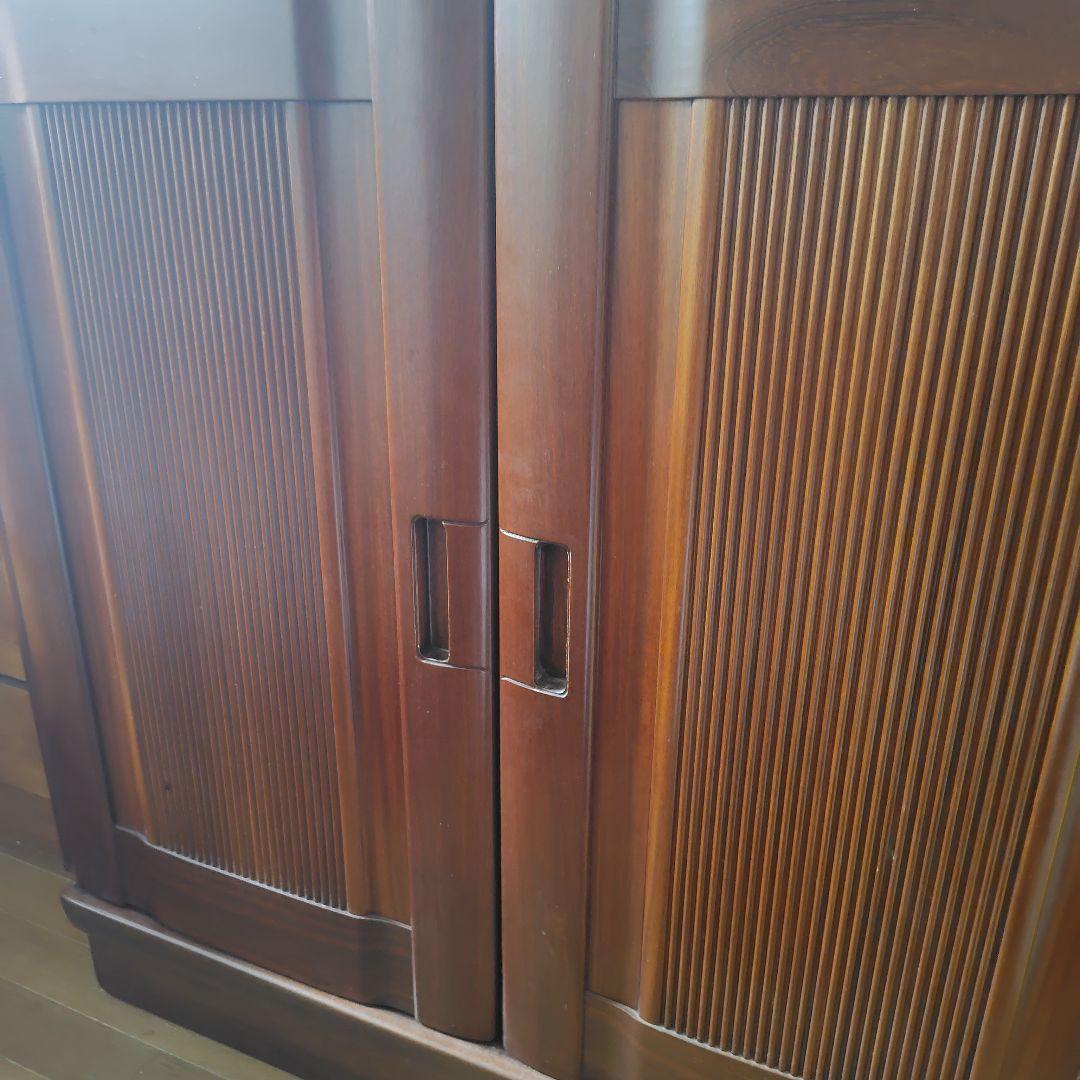 高級　桐箪笥　 着物収納　盆5つ　引き出し2つ付き　洋モダン