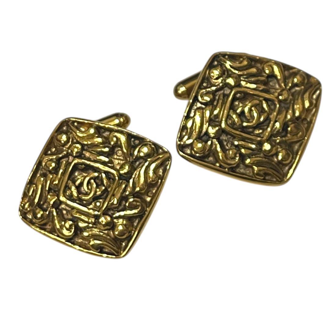 美品 CHANEL シャネル カフス ココマーク ゴールド 希少品 ヴィンテージ